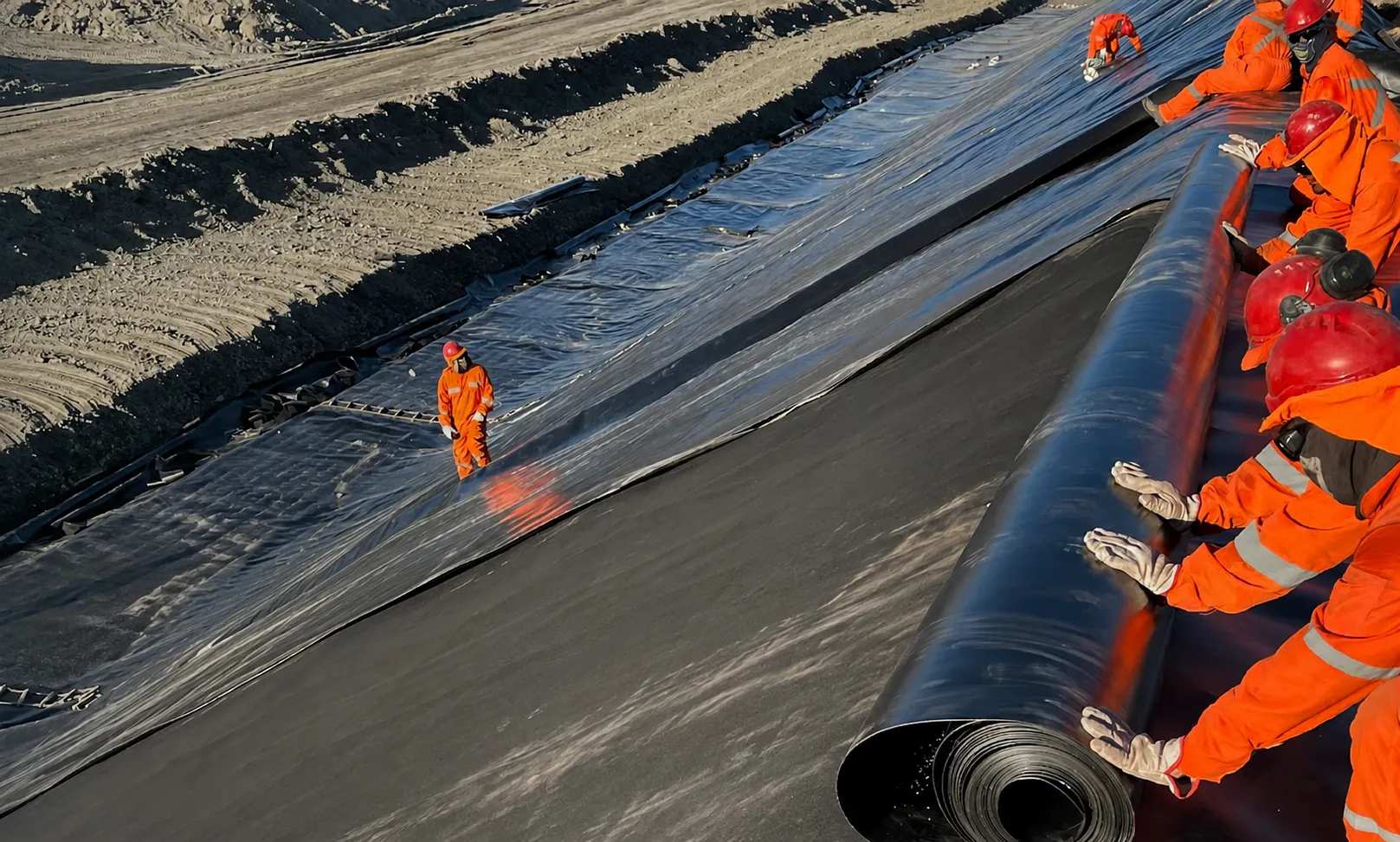 Instalación de Geomembrana